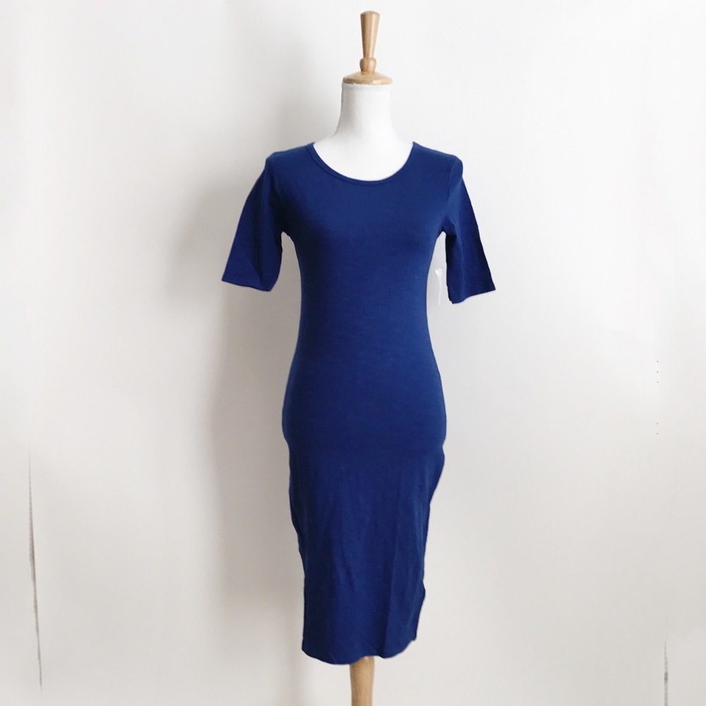 NWT LuLaroe  Blue Julia Dress Size Extra Small